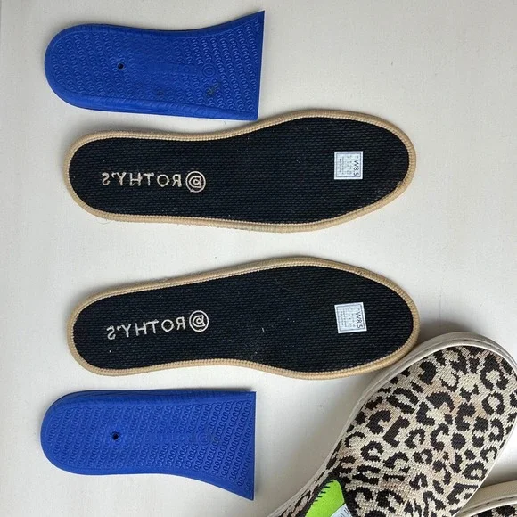 Rothy's City Slip On Sneakers Women's 8.5 Leopard‎ Print Washable Knit Shoes - Picture 5 of 8